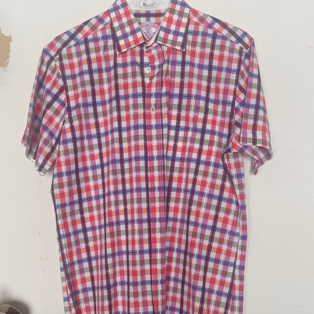 Bugatchi Men's Vibrant Plaid Button-Down Shirt